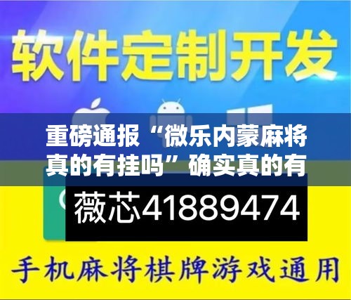 重磅通报“微乐内蒙麻将真的有挂吗	”确实真的有挂