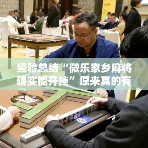 经验总结“微乐家乡麻将确实能开挂”原来真的有挂